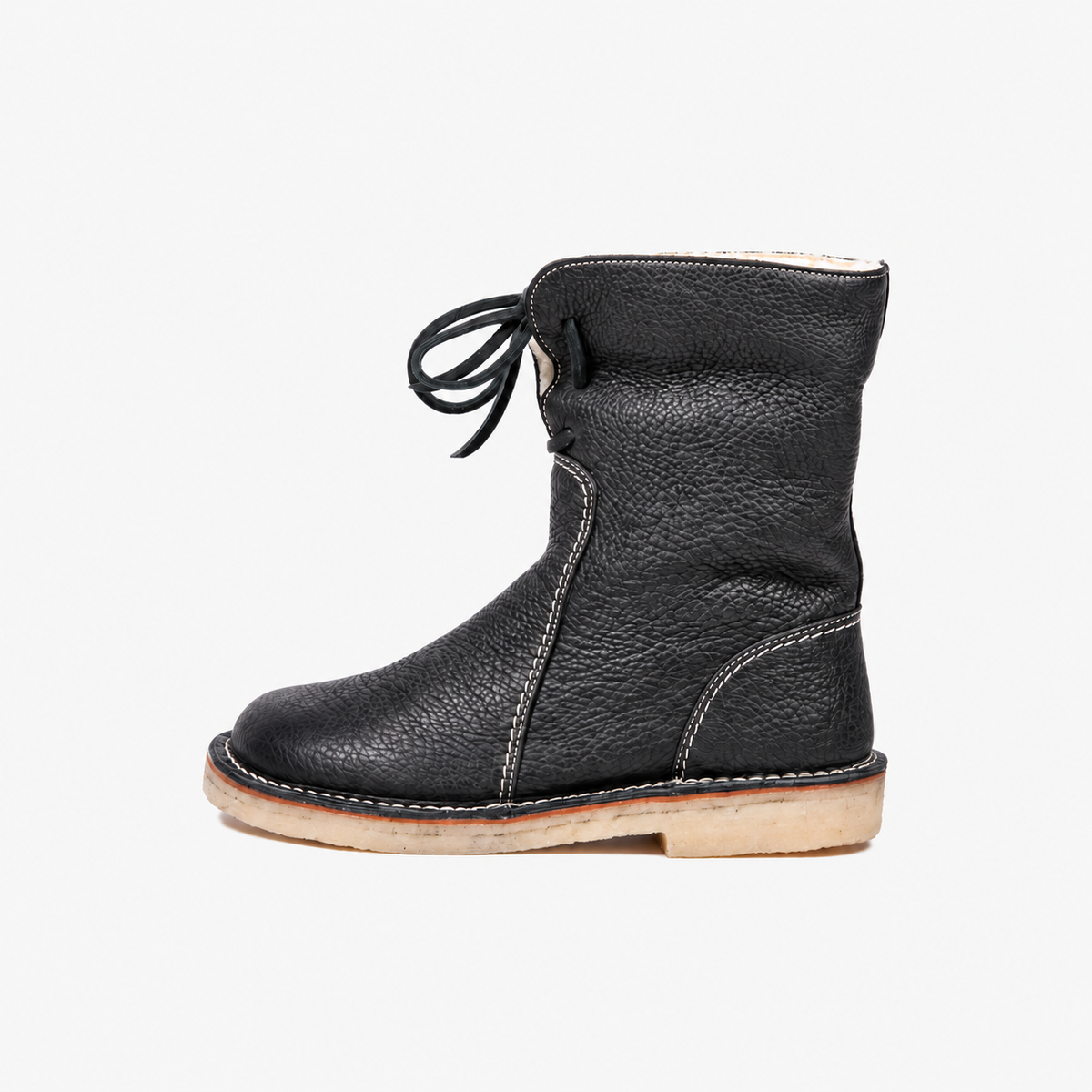 Vintage Buttery-Soft Waterproof Wool-Lined Ankle Boots