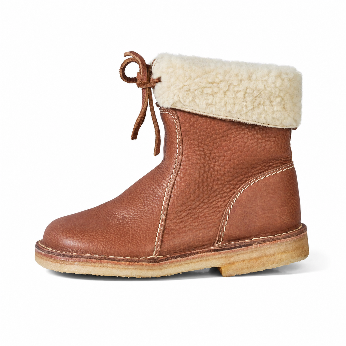 Vintage Buttery-Soft Waterproof Wool-Lined Ankle Boots